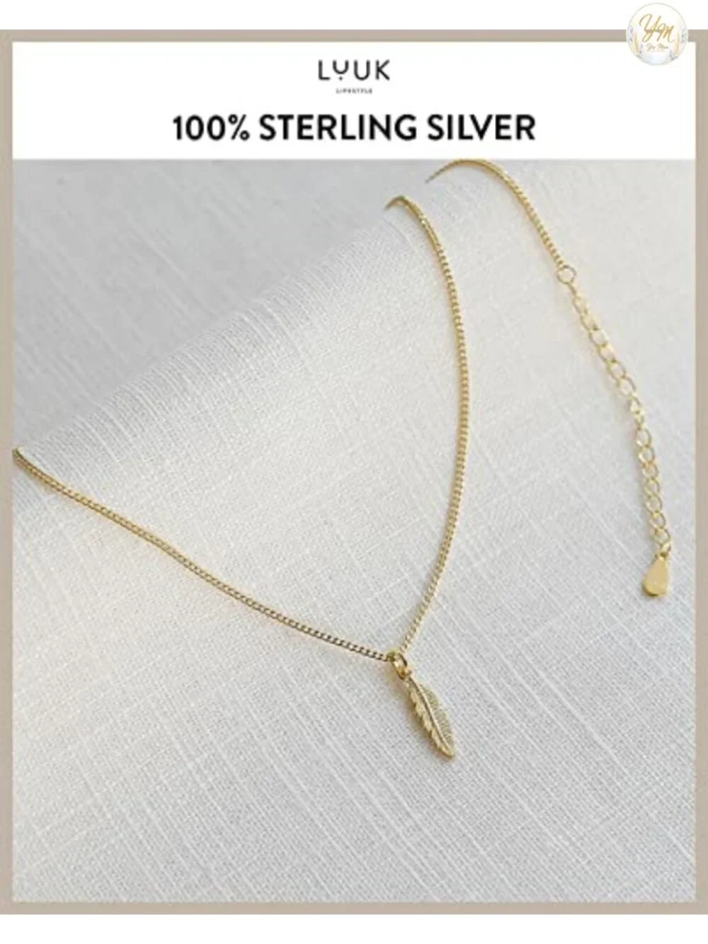 Sterling Silver Feather Pendant Necklace, 20 Inch Chain, Gift